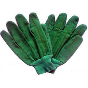 China Gants fonctionnants de mains de coton de couleur verte avec le poignet de Knit pour l'usage d'hiver wholesale