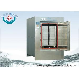 China Automatic Hinge Door Medical Waste Autoclave Steam Sterilizer With Touch Screen PLC System supplier