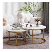 China Multipurpose Coffee Cafe Tables , Round Marble Nesting Tables on sale