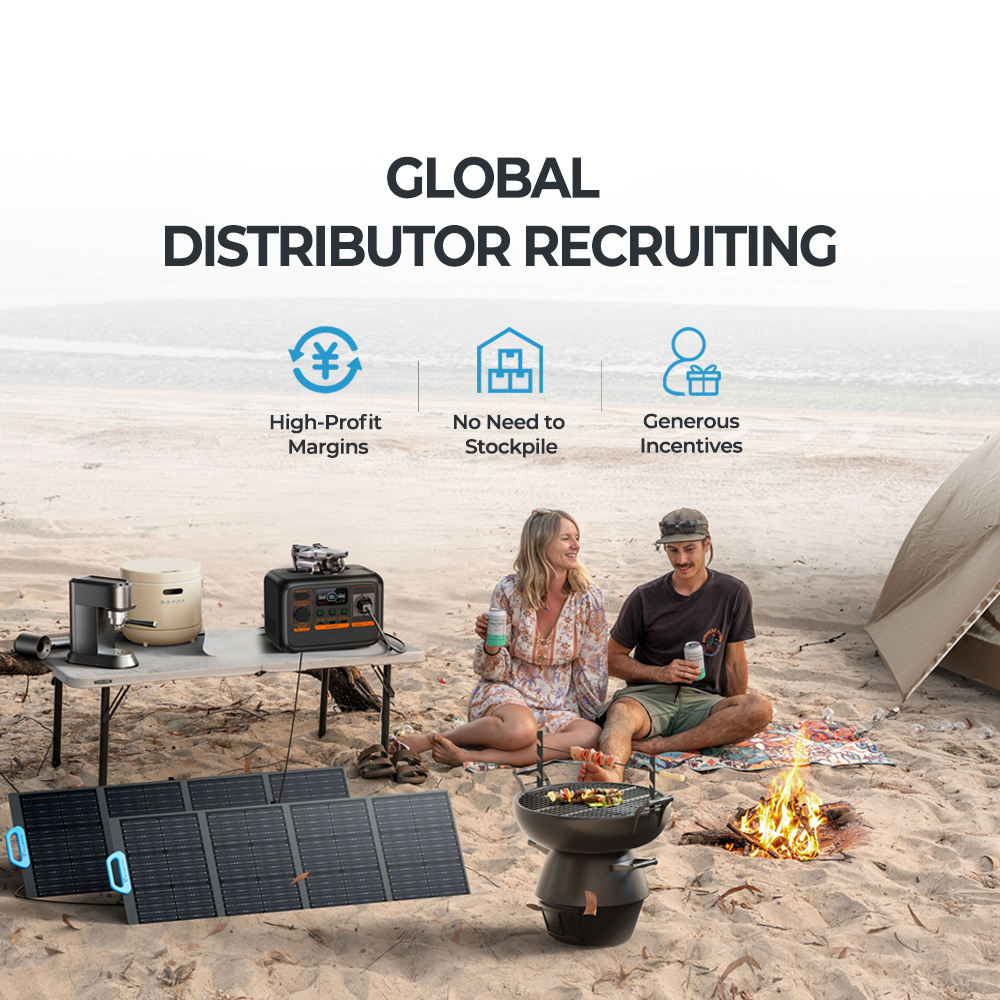 China Bluetti New Products AC2p Solar Power Bank 60000mah 230wh 300w Portable Power Station Solar Generator wholesale