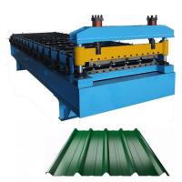 China high speed printed color steel Trapezoidal roof sheet making machine roofing panel machine on sale