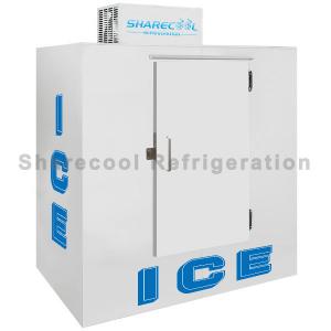 Single Solid Door CE Ice Bag Freezer Merchandisers Commercial Ice Storage Bin