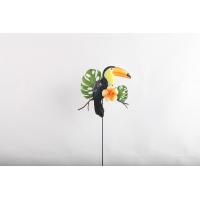 China Plug In Toucan Metal Yard Ornaments Weather Resistance Garden Decorations on sale