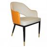 China Modern Trendy Stackable Beige PU Dining Chair Anticorrosive wholesale