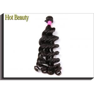Original Color Virgin Human Hair Extensions Big Curl Natural Weave Can Be Straightened