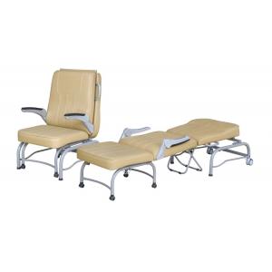 Mobile Folding Convertible Attendant 38Kg 106cm Medical Recliner Chair