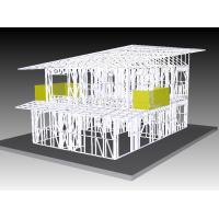 China Office Light Steel Frame Houses , Prefabricated Kit Home For South Africa on sale