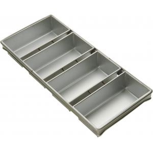                  Rk Bakeware China Foodservice 906925 Commercial Bakeware 6 Strap Bread Pan Silver             