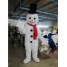 China Handmade Adult White Snowman Mascot Costume wholesale