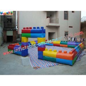 China Commercial grade 0.55mm PVC tarpaulin Inflatable Soccer Fields Inflatable Sports Games supplier