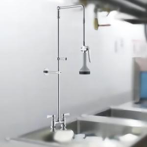 China Dishwasher Pre Rinse Kitchen Faucet ODM Commercial Kitchen Faucet supplier