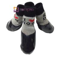 China Waterproof Pet Socks With Straps Rubber Sole Gripper Outdoor Anti Slip Dog Socks Boot on sale