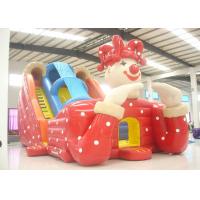 China Big clown cartoon inflatable slide - inflatable long slide with arch on sale