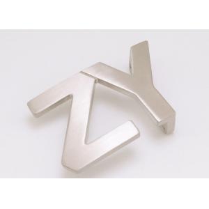 China 35MM Custom Letter Style Lightweight Stainless Steel Smooth Metal Belt Buckles For Straps supplier