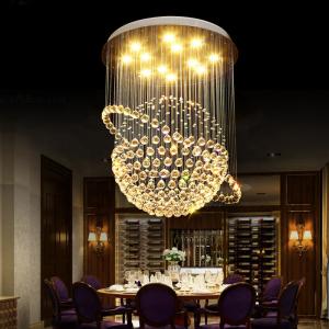 Building Large Led Modern Crystal Ball Chandelier For Lobby Living Room