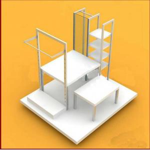 China Multi-Functional Wooden Display Stands , Cosmetic / Purfume Slatwall Display Units supplier