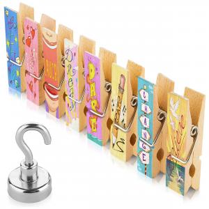 China Spring Clip Magnetic Refrigerator Magnet Clips for Scratch Safe Clip at Work or Home supplier