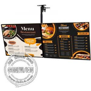 China 43 FHD IPS LCD Hanging Digital Signage For Kitchen Management supplier