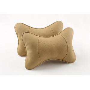 Universal Car Seat Neck Cushion Pillow Ventilate 28 * 18CM Beige Color