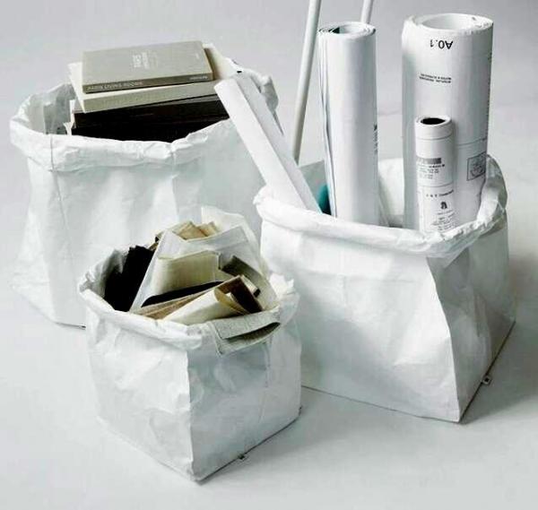 eco friendly white tyvek organized basket, household laundry storage bag,home