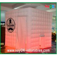 China Funny Photo Booth Props Exhibitions Inflatable Photo Booth Enclousre Portable Led Cube Led Lighting on sale