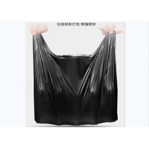 China Black Vest Type Plastic Garbage Bag supplier