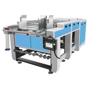 China Automatic Die Cutting and V Grooving Machine with 380V Power 2150*1450*1350mm Dimension and 10-40m/min Speed wholesale