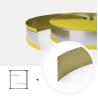 China Hand Making 80mm Yellow Steel Core Rubber Trim Cap for Outdoor Decoration wholesale