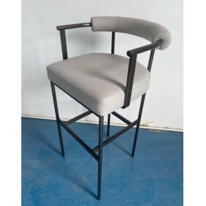 High Density Sponge Wrapped Vinyl Barstool Chair With Metal Stainless Steel