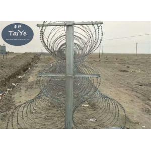 China High Zinc Coating Mobile Security Barrier Anti Rust Blade Wire Fencing supplier