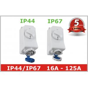 China 230V 400V Waterproof Interlocked Switch Sockets for Industrial Plug supplier