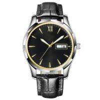 China Luminous Luxury Automatic Watches Men OEM Waterproof Leather Watch on sale