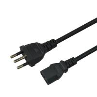 China 6.8mm Pure Copper Core Electrical Power Cord 3pin Brazil Power Cable 1.5m on sale