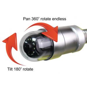 tethered Pipe Inspector Robot and Pan Tilt Camera