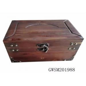 China Classic Retro firwood Treasure Chest Storage Trunk wholesale