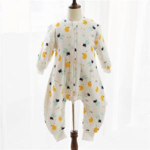 Unisex Muslin Baby Pajamas Cotton Fabric Plain Dyed Newborn Baby Outfits ODM / OEM