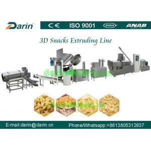 China Full automatic Fried 3D Papad pellet Snacks food extruder machine production line supplier