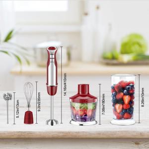 5-In-1 500W Portable Handheld Blender Stick BPA Free With 5 Accessories