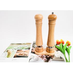 Salt And Pepper Wood Grinder Set Ceramic Grinding Mechanism
