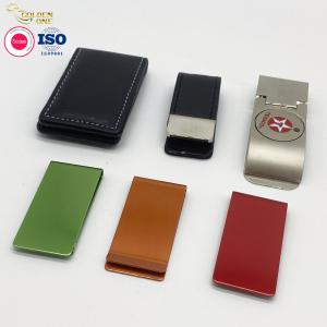 China Stainless Steel Metal Wallet Clip Card Holder Folder Laser Engraved Logo supplier