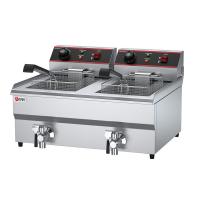 China Electricity Heating 2 Tank Deep Fryer for Commercial Kitchen to Make Potato French Fries on sale
