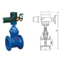 China RVEX electric resilient seated gate power station valve grey cast iron 50 - 400mm on sale