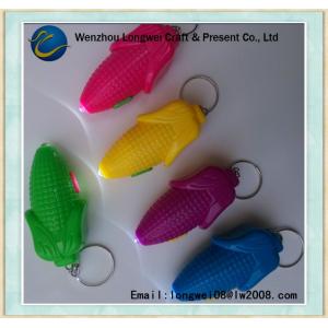 China Solar Flashlight Plastic Carabiner Keychain , OEM LED Keyring supplier