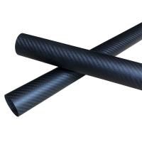 China Durable 3K Roll Wrapped 50mm Carbon Fibre Tube Fatigue Resistant on sale
