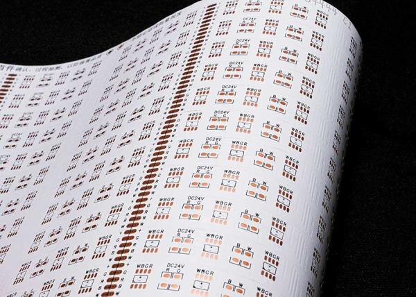 RGBW FPCB 5050,30led/PCS,Size:12*504mm,24V double-sided Board white film FPCB for LED srtrip FPCB