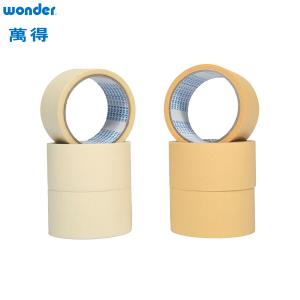 Crepe Paper Material Strong Adhesive Masking Tape Beige Rubber Based