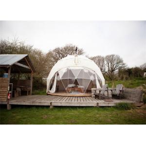 China Durable Party Mini Geo Dome Tent With Rainproof Fabric Sidewall supplier