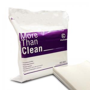 China 12 Inch 56gsm Cellulose Polyester Wipes OEM Industrial White 0609 Lint Free Dry Wipes supplier