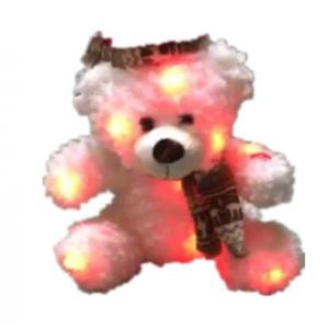 Washable 0.25m 9.84 Inch Xmas Light Up Belly Stuffed Animal Cuddly Toy