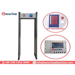China Airport Metal Detector Body Scanner Weapon Detection Walk Through 6 Detecting Zones supplier